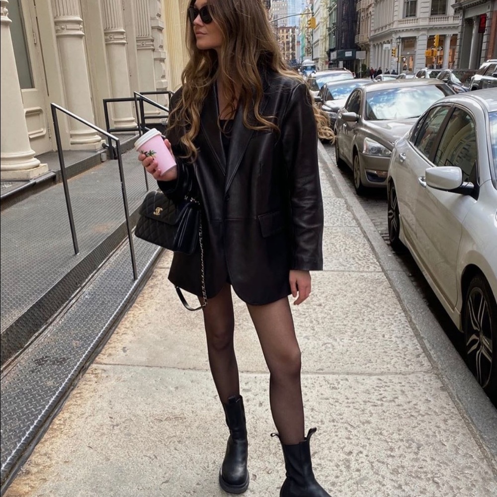 Zara Faux oversized blazer